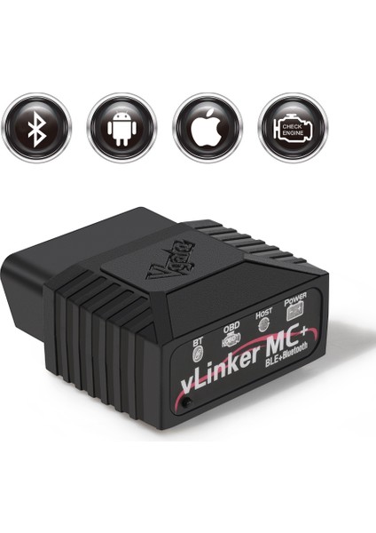 Vlinker Mc+ Ford Bmw Vw Reno Opel Gizli Özellik Açma ve Arıza Tespit Cihazı Ble 4.0 Ios Android