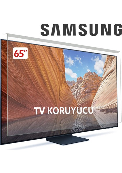 Samsung 65Q7F5 Tv Ekran Koruyucu - Samsung 65" Inç Kırılmaz QLED Koruyucu QE65Q7F5AUXTK