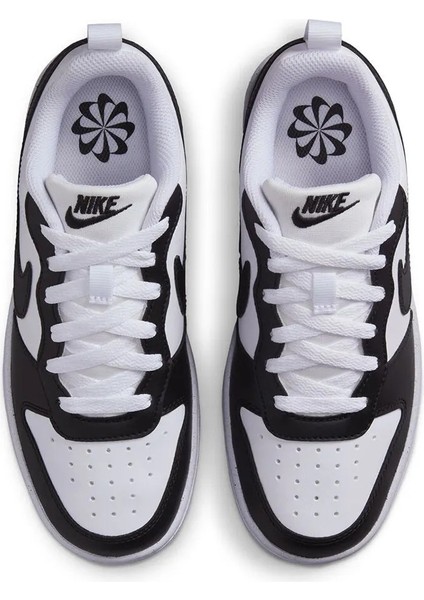 Court Borough Low Recraft Kadın Günlük Spor Ayakkabı Düz Taban Siyah-Beyaz Renk Kombinasyonu fiyatları