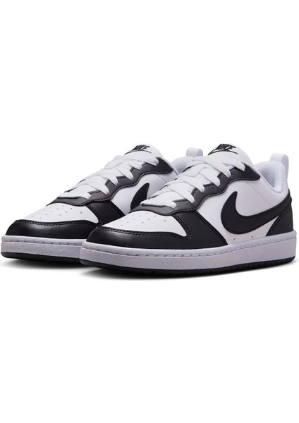 Court Borough Low Recraft Kadın Günlük Spor Ayakkabı Düz Taban Siyah-Beyaz Renk Kombinasyonu fırsatları