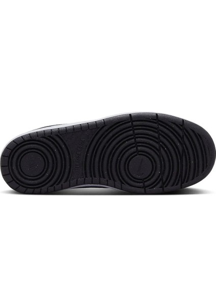 Court Borough Low Recraft Kadın Günlük Spor Ayakkabı Düz Taban Siyah-Beyaz Renk Kombinasyonu indirimleri