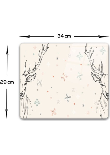 Cam Kesme Tahtası - Cam Kesme Tablası | Krem Geyikli | 29CM x 34CM indirimleri
