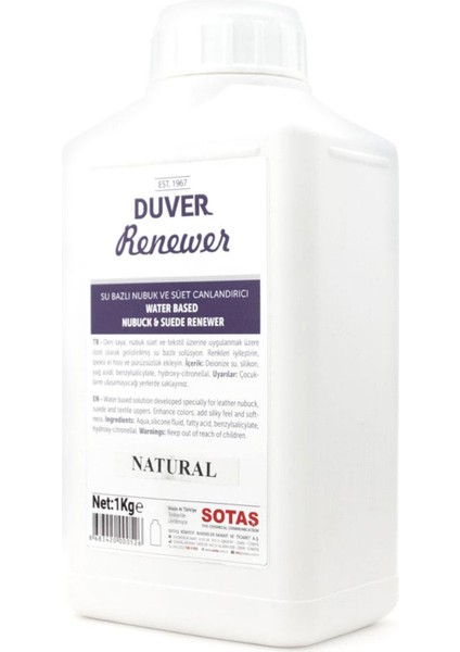 Renewer 1 kg Su Bazlı Nubuk ve Süet Canlandırıcı fiyatları