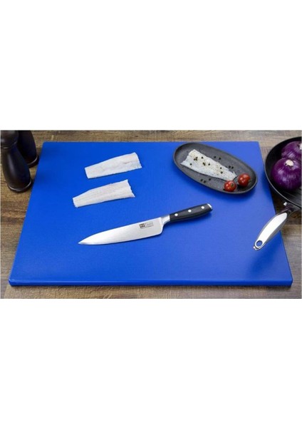 3'lü Türkay 60X40X2 cm Polietilen Kesme Tahtası Kesim Levhası Mavi 4757 modelleri