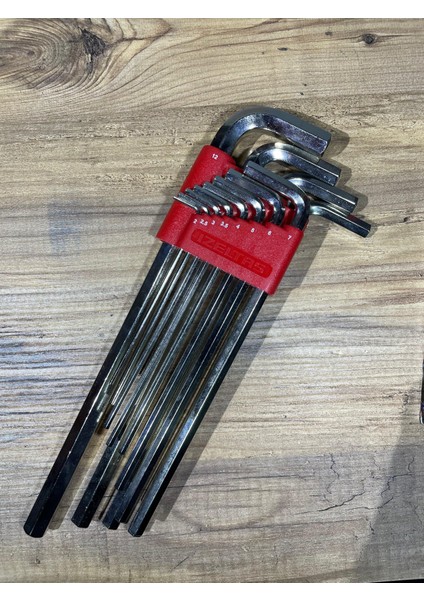 Izeltaş 12’li L Tip Alyan Anahtar Seti – 2 Mm’den 12 Mm’ye | Krom Vanadyum Çelik | Isıl Işlemli