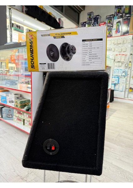 SX-RT12 Kabinli 30 cm Subwoofer Bas Bufır 1500WAT-400W Rms Maximum Power