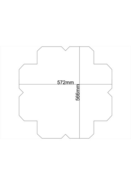 Tavan Spot Göbek Tsg-02-Duz-56 cm Çap