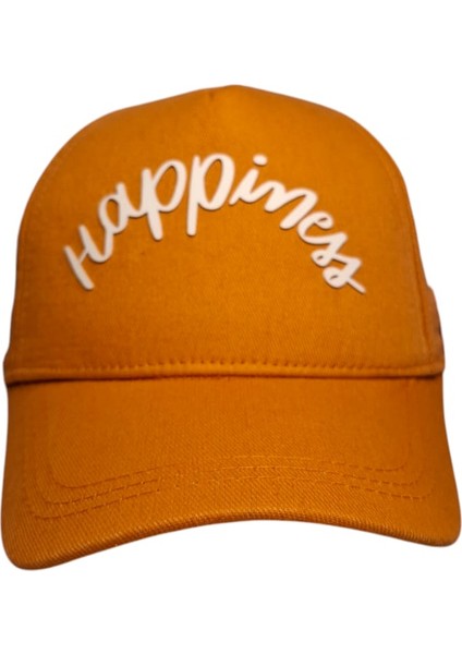 Spteks Kitti 4-8 Yaş Kız Çocuk Orange Renk Baskı Figürlü Yazlık Şapka