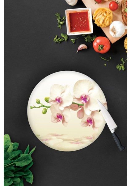 Krem Orkide | Cam Kesme Tahtası - Cam Kesme Tablası | Çap 32CM fiyatları