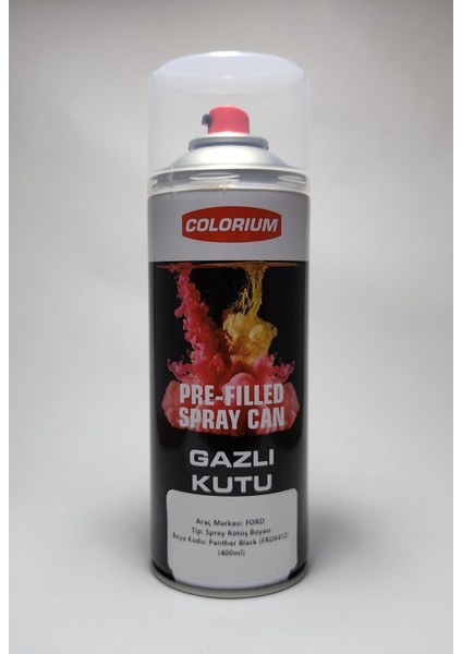 Ford Rötüş Boyası - Panter Black - Panter Siyah (Frd 9412) - Sprey (400ML)