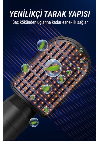 7 In 1 Hava Üflemeli Saç Düzleştirici Şekillendirici Airwrap Compact Saç Kurutma Fön Makinesi