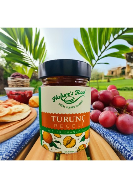 Turunç Reçeli 350gr %65 Turunç Kabuğu, Pancar Şekeri, Limon Suyu Koruyucu ve Katkıİçermez fiyatları