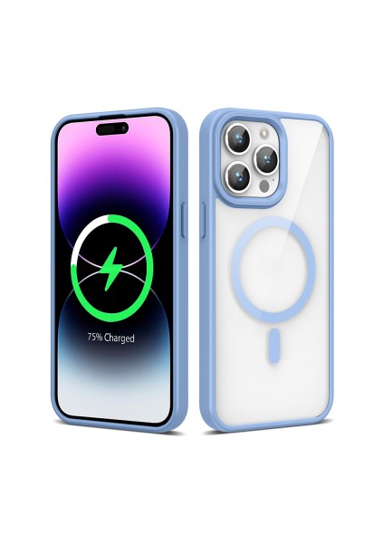 Zivo Apple iPhone 14 Pro Max Kılıf M-Safe Wireless Şarj Özellikli Silikon Zore Ege Kapak