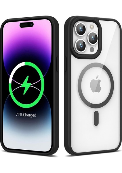 Zivo Apple iPhone 14 Pro Max Kılıf M-Safe Wireless Şarj Özellikli Silikon Zore Ege Kapak