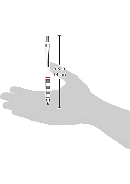 Tikky Versatil Kalem, 0.7 Mm, Beyaz, Dayanıklı Ergonomik Yapı