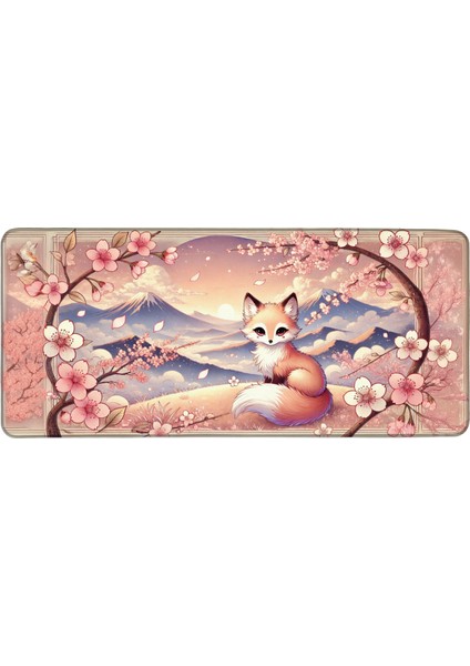Gaming Mouse Pad 90X40 Kitsune Mousepad Xxl Oyuncu Mouse Pad Büyük Mousepad