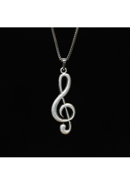 Gümüş Kaplama Tarz Nota Çelik Kolye fiyatları