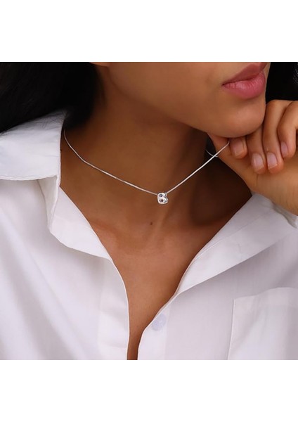 B Harfi Tasarım 925 Ayar Gümüş Kaplama Harfli Kolye Isimli Kişiye Özel Kolye Hediye Paketli Kutulu modelleri