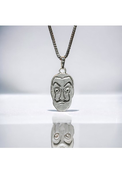 Gümüş Kaplama Tarz Salvador Dali Çelik Kolye modelleri