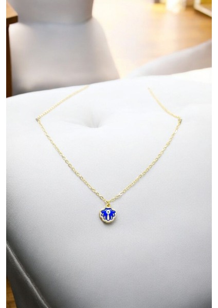 18K Altın Kaplama Huggie Sallantılı Mini Tasarım Çelik Küpe ve Kolye Set
