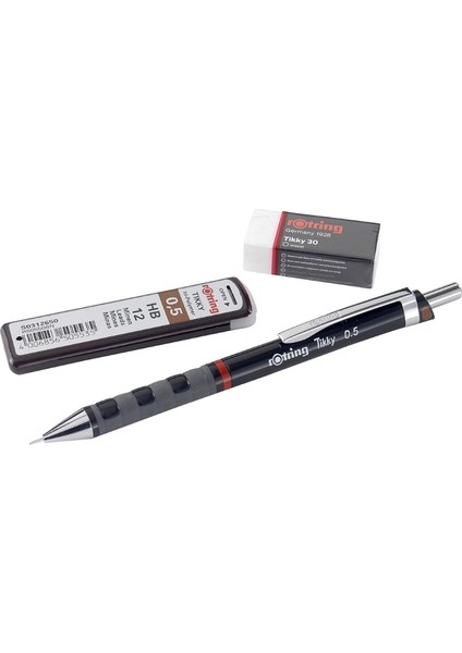 Tikky Versatil Okul Seti, 0.5 Mm, Bordo, Silgi ve Uç Hediyeli