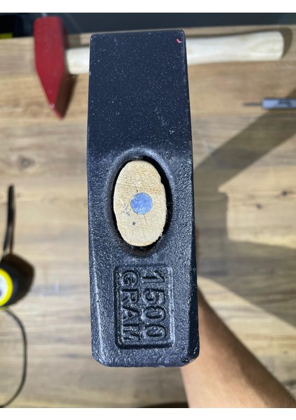 1.5 kg Demir Çekiç – 38 cm Sap | Lacivert | Standart Tip Işçilik Çekici