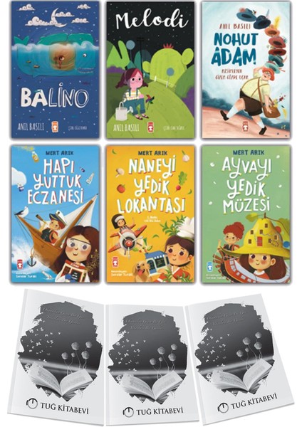 Balino-Melodi-Nohut Adam-Hapı Yuttuk Eczanesi-Naneyi Yedik Lokantası-Ayvayı Yedik Müzesi 6lı Set + Hediyeli