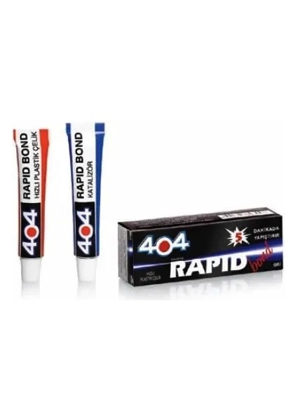 404 Plastik Çelik Rapid Bond Hızlı Yapıştırıcı 16GR - Şeffaf