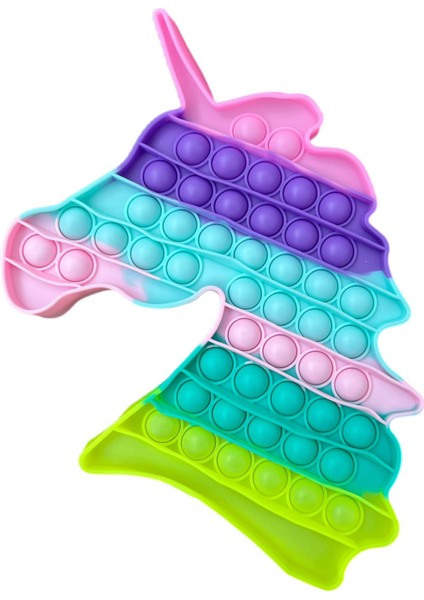 Pop It Push Bubble Fidget Popit Duyusal Unicorn Pony 25 cm