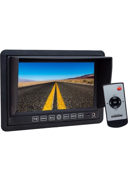 7 12V-24V 3 Kanal Av Girişli Monitör