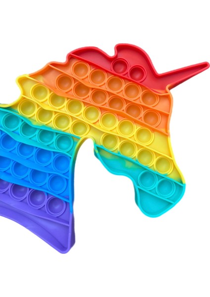 Pop It Push Bubble Fidget Popit Duyusal Unicorn Pony Renkli 25 cm fiyatları