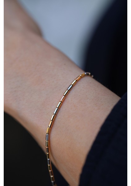 14 Ayar Altın Üç Renkli Bileklik fiyatları
