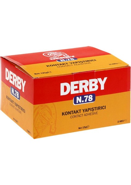 Derby N.78 Kontakt Tüp 125G Büyük Boy Deri Yapıştırıcı indirimleri