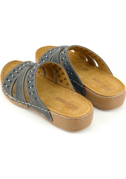 Feichtingen Kadın Yazlık Iç Taban Hakiki Deri Rahat Taban Günlük Terlik fırsatları