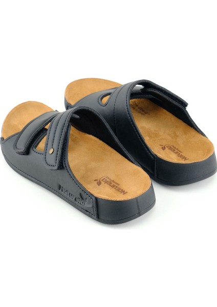 Naturela Kadın Yazlık Suni Deri Iki Cırt Cırtlı Kemer Ayarlanabilir Comfort Taban Günlük Terlik fırsatları