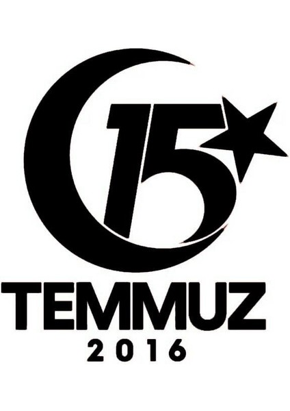 On Beş Temmuz Oto Cam Sticker 18*20 cm