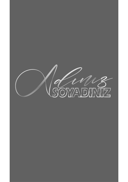 Özel Isim Soyisim Sticker 40*15 cm