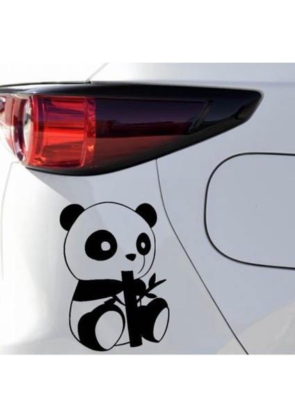 Panda Tasarım Oto Sticker Siyah 14*19 cm