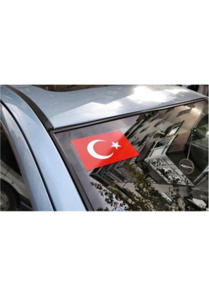 Türk Bayrağı Ön Cam Üst Köşe 1 Adet 12*8 cm