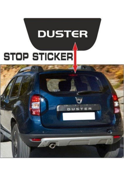 Dacia Duster Için Uyumlu Aksesuar Stop Sticker