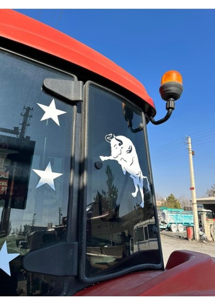 Zıplayan Boğa Sticker Oto Cam Sticker 40*40 cm