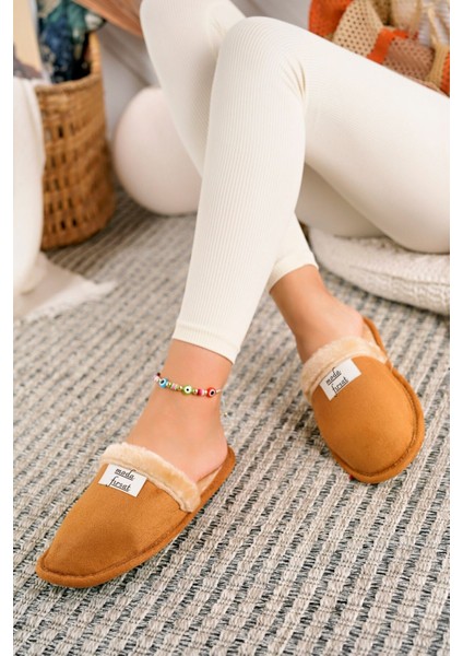 Içi Kürklü Ev Terliği Peluş Yıkanabilir Yünlü Kadın Terlik Misafir Çeyiz Bohça Gelin Terliği fırsatları