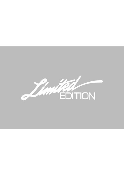 Limited Edition Oto Sticker Beyaz 23*7 cm
