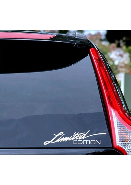 Limited Edition Oto Sticker Beyaz 23*7 cm