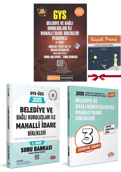 2025 Gys Üds Belediye ve Bağlı Kuruluşları ile Mahalli Idare Birlikleri 4.grup Konu Soru Deneme