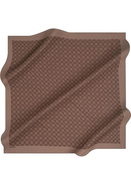 Kahverengi Elegance Monogram Eşarp 1090500-932