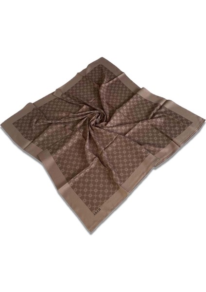Kahverengi Elegance Monogram Eşarp 1090500-932
