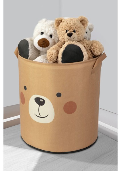 2'li Bear Tasarımlı Bebek Çocuk Odası Düzenleyici Saklama Kutusu Oyuncak Kirli Sepeti 37X40 fırsatları