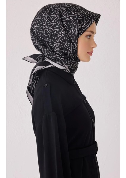 Tivil İpek Eşarp 4060 - 06 Siyah Karışık Desen modelleri
