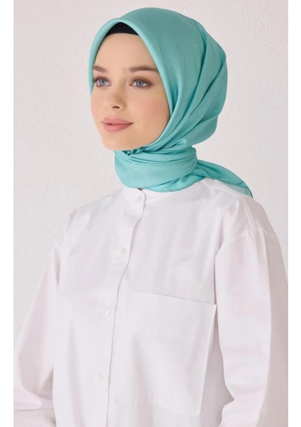 Tivil Ipek Eşarp 4055-83 Mint Yeşili Karışık Desen
